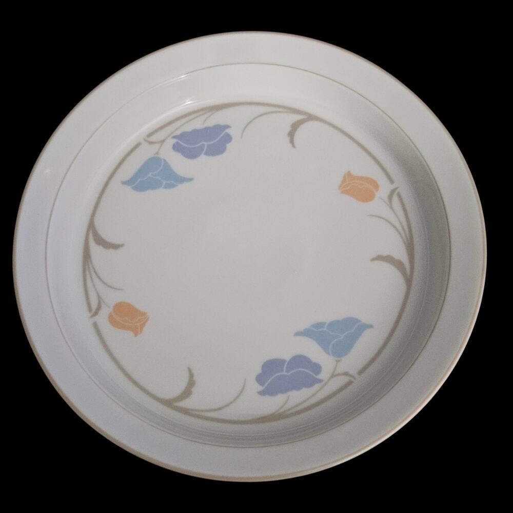 Dansk Tivoli Dansk France Floral Stoneware Quiche Pie Dish Baking Pan